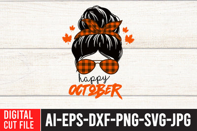 Happy October SVG Design SVG BlackCatsMedia 