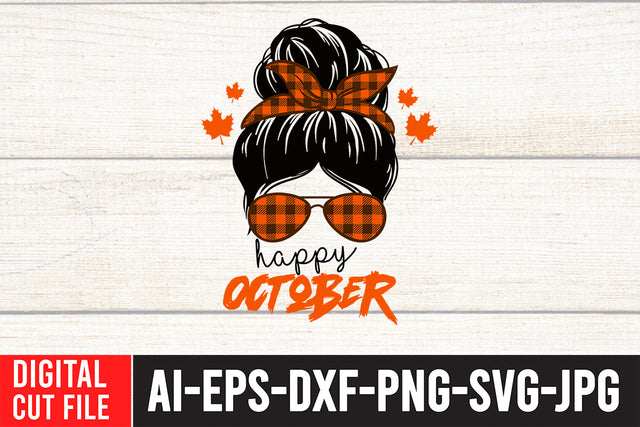 Happy October SVG Design SVG BlackCatsMedia 