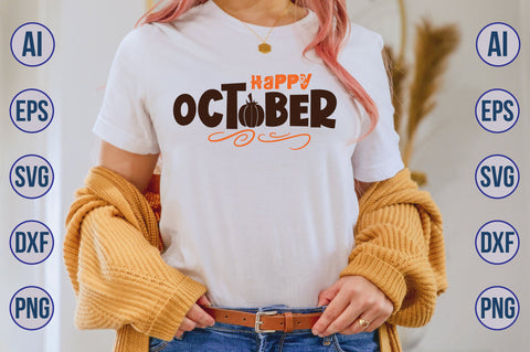 Happy October svg SVG orpitasn 