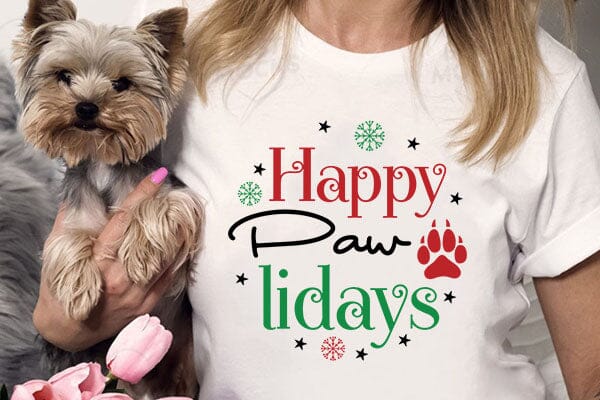 happy paw lidays SVG Angelina750 