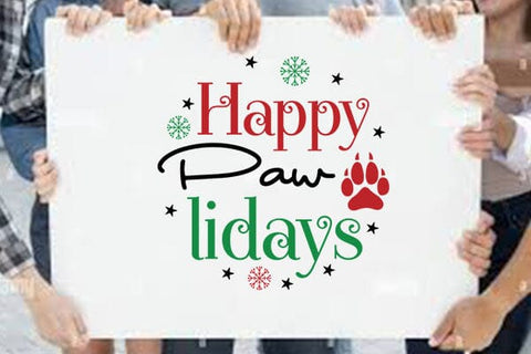 happy paw lidays SVG Angelina750 