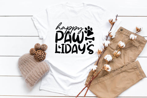 Happy Paw-Lidays SVG | Dog Christmas SVG Design SVG CraftLabSVG 