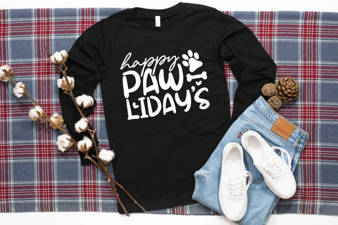 Happy Paw-Lidays SVG | Dog Christmas SVG Design SVG CraftLabSVG 