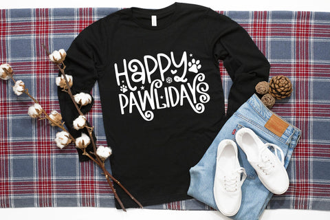 Happy Pawlidays SVG, Christmas Dog SVG SVG CraftLabSVG 
