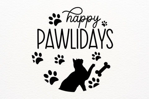 Happy pawlidays SVG Design SVG Regulrcrative 