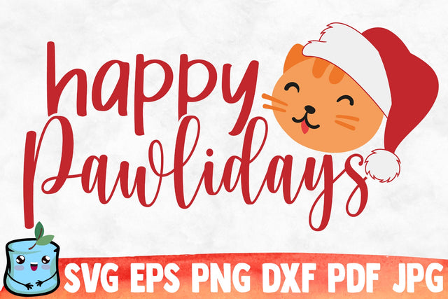 Happy Pawlidays SVG MintyMarshmallows 
