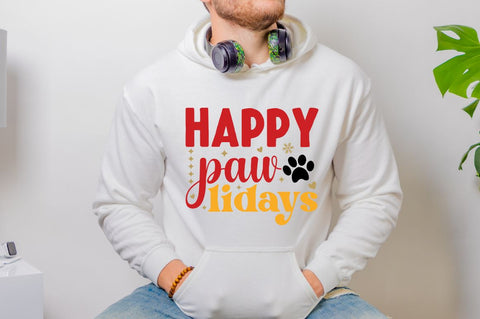 Happy pawlidays SVG SVG DESIGNISTIC 