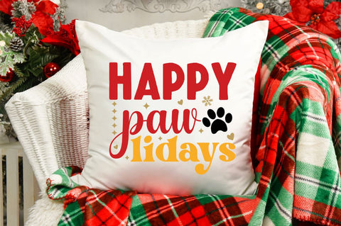 Happy pawlidays SVG SVG DESIGNISTIC 