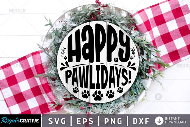 Happy pawlidays! SVG SVG Regulrcrative 