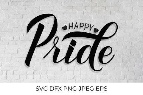 Happy Pride calligraphy SVG LaBelezoka 