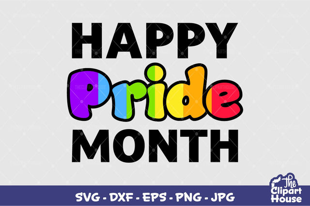 Happy Pride Month SVG The Clipart House 