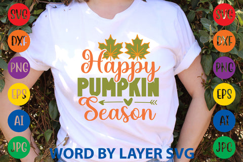 Happy Pumpkin Season, Fall SVG Design SVG Rafiqul20606 