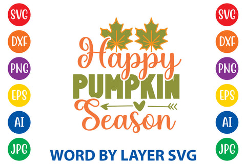 Happy Pumpkin Season, Fall SVG Design SVG Rafiqul20606 