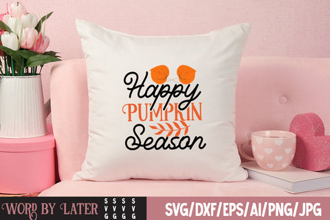 Happy Pumpkin Season SVG Cut File SVG BlackCatsMedia 