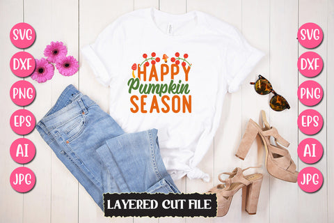 Happy Pumpkin Season SVG Cut File SVG Newmockups 