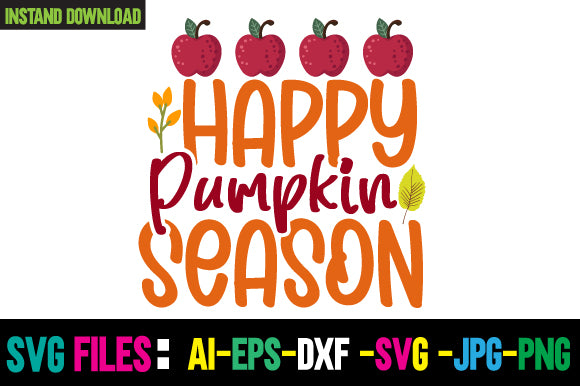 Happy Pumpkin Season SVG Cut File SVG Newmockups 