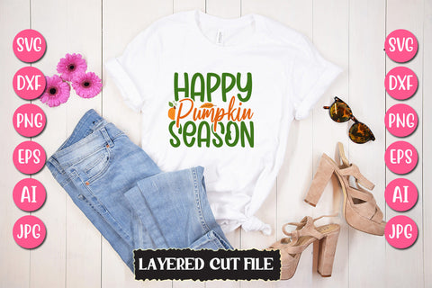 Happy Pumpkin Season SVG Cut File SVG Newmockups 
