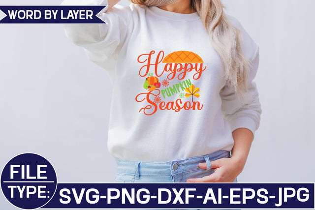 Happy Pumpkin Season SVG Cut File SVG Studio Innate 