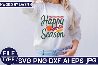 Happy Pumpkin Season SVG Cut File SVG Studio Innate 