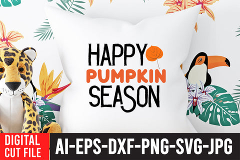 Happy Pumpkin Season SVG Design SVG BlackCatsMedia 