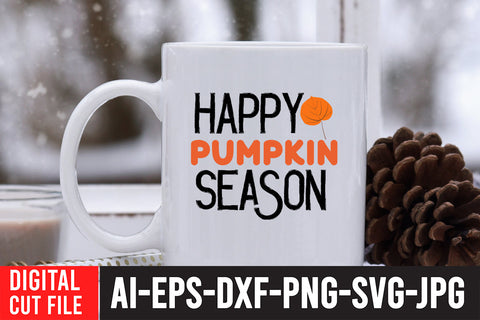 Happy Pumpkin Season SVG Design SVG BlackCatsMedia 