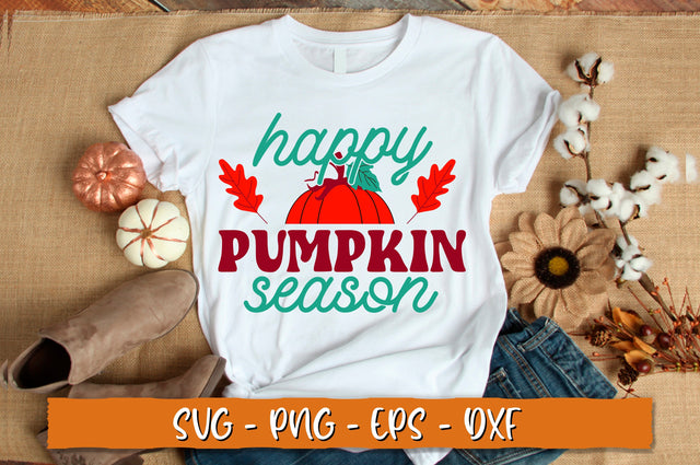 Happy pumpkin season SVG, Retro Fall SVG Shetara Begum 