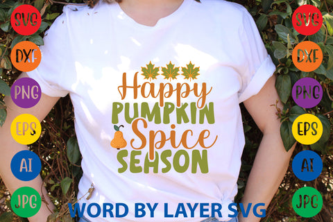 Happy Pumpkin Spice Season, Autumn SVG Design SVG Rafiqul20606 