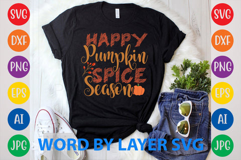 Happy Pumpkin Spice Season, Autumn SVG Design SVG Rafiqul20606 