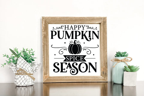 Happy Pumpkin Spice Season | Fall Sign SVG SVG CraftLabSVG 