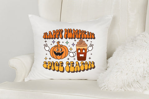 Happy Pumpkin Spice Season - Retro Fall PNG Sublimation CraftLabSVG 