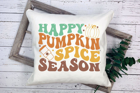 Happy Pumpkin Spice Season | Retro Fall SVG SVG CraftLabSVG 
