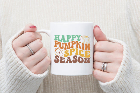Happy Pumpkin Spice Season | Retro Fall SVG SVG CraftLabSVG 