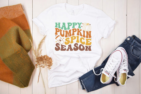 Happy Pumpkin Spice Season | Retro Fall SVG SVG CraftLabSVG 