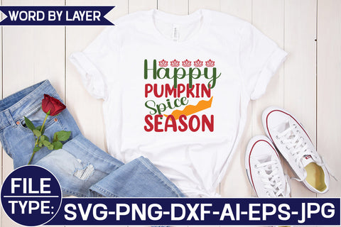 Happy Pumpkin Spice Season SVG Cut File SVG Studio Innate 