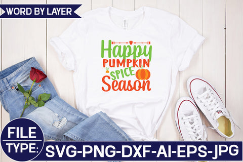 Happy Pumpkin Spice Season SVG Cut File SVG Studio Innate 