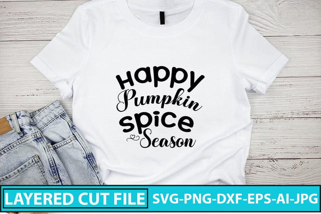 Happy Pumpkin Spice Season SVG Cut File SVG Syaman 