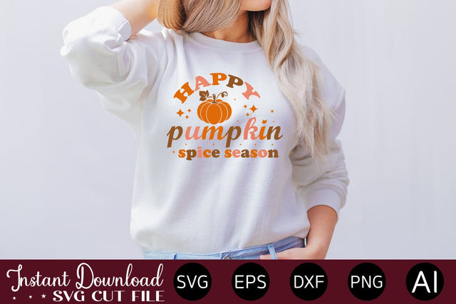 Happy Pumpkin Spice Season Svg Design SVG designmaster24 