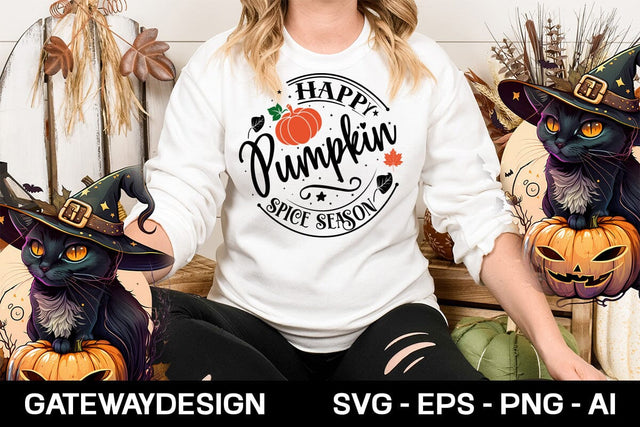 Happy Pumpkin Spice Season svg design SVG designmaster24 