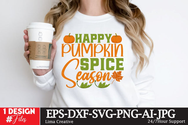 Happy Pumpkin Spice Season SVG Design SVG Insomnia Std 