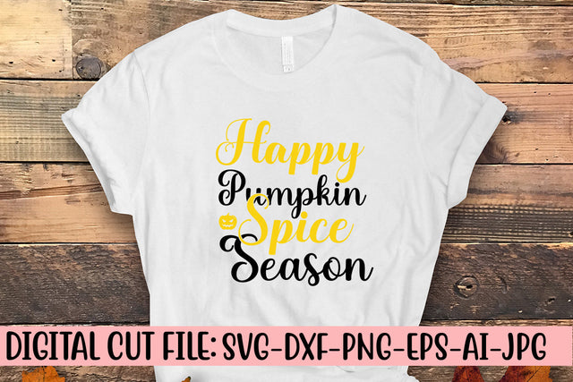 Happy Pumpkin Spice Season SVG Design SVG Syaman 