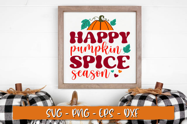 Happy pumpkin spice season SVG, Retro Fall SVG Shetara Begum 