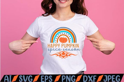 Happy Pumpkin spice season SVG SVG MStudio 