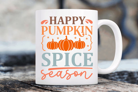 Happy pumpkin spice SVG Design SVG Regulrcrative 
