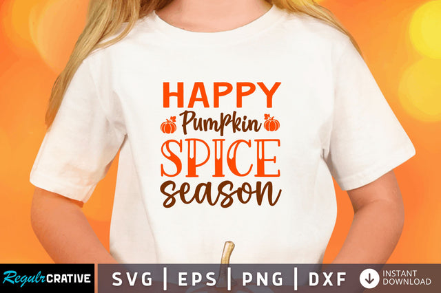 happy pumpkin spice svg SVG Regulrcrative 