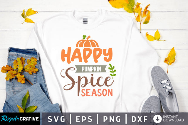 Happy pumpkin SVG Design SVG Regulrcrative 