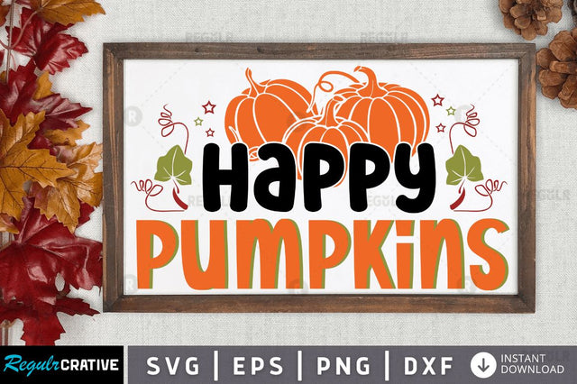 Happy pumpkins SVG SVG Regulrcrative 