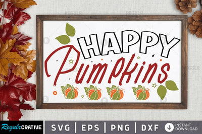 Happy pumpkins SVG SVG Regulrcrative 