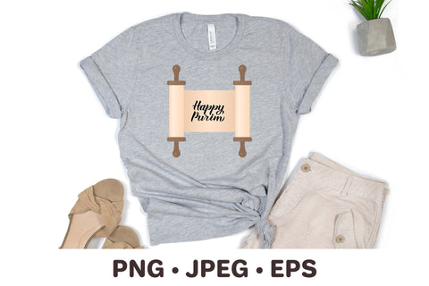 Happy Purim. Torah Scroll. Jewish holiday Sublimation LaBelezoka 