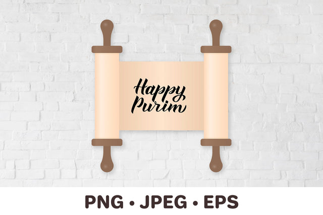 Happy Purim. Torah Scroll. Jewish holiday Sublimation LaBelezoka 