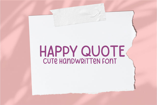 Happy Quote Font Sunday Nomad 